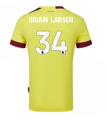 Burnley Jacob Bruun Larsen #34 Udebanetrøje 2023-24 Kort ærmer